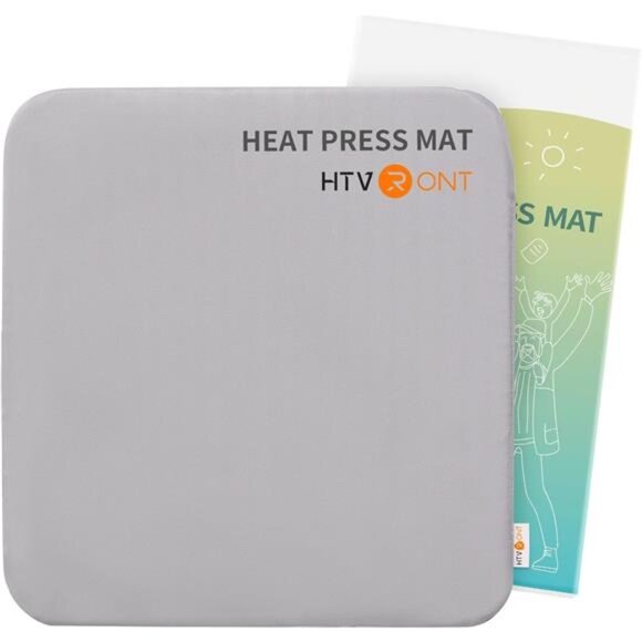 HTVRONT Heat Press Mat for Cricut: Heat Press Pad 15"x15" for Craft Vinyl - Picture 1 of 7